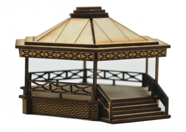 TT-BS002 Large Bandstand TT:120 Scale Model Laser Cut Kit